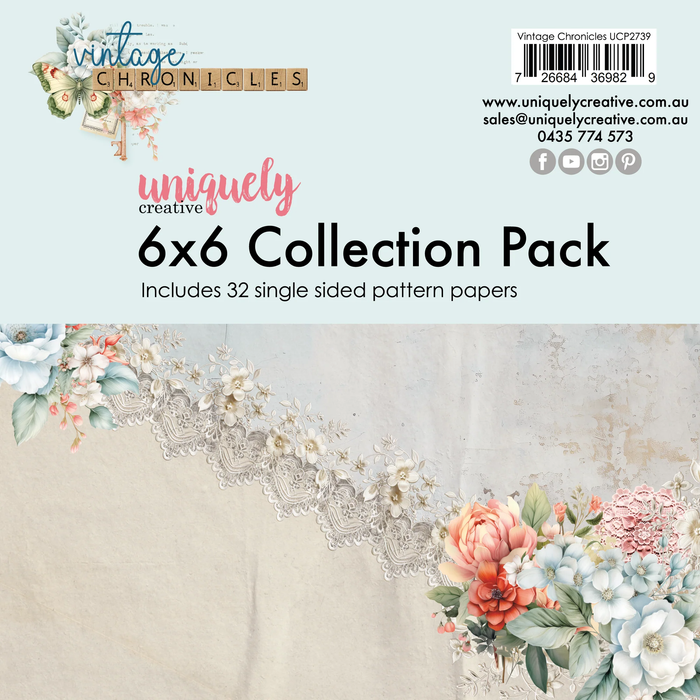 Vintage Chronicles 6 X 6 COLLECTION PACK