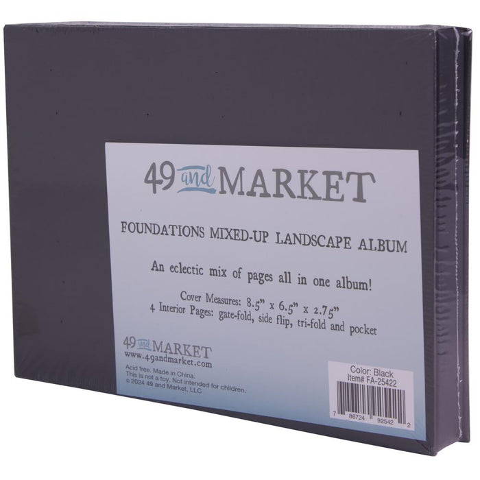49 & Market Foundations Mixed Up Album - Landscape, Black