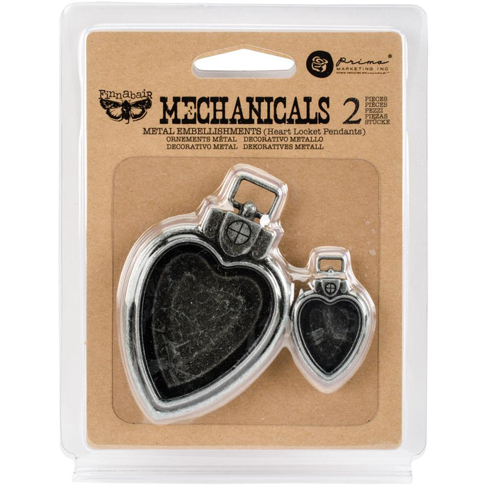 Finnabair Mechanicals - Heart Locket Pendants