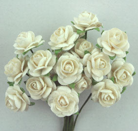 1cm Roses - White