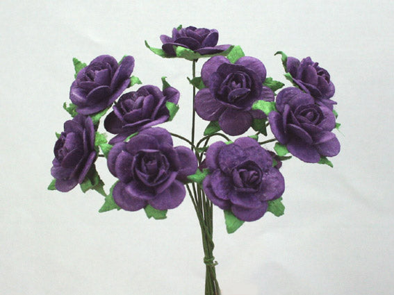 2cm Purple Roses