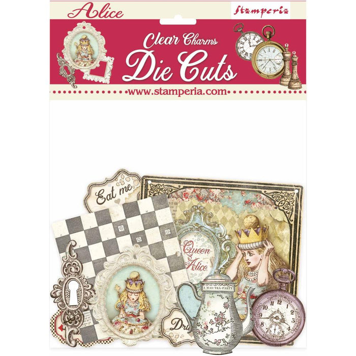 Alice Charms Clear Die-Cuts