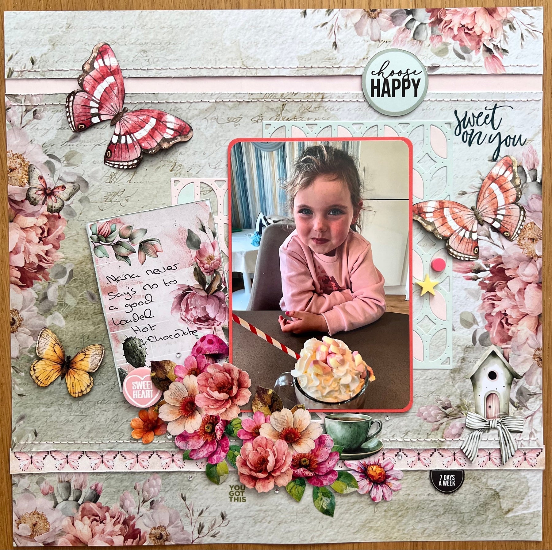 Choose Happy Layout by SUE CREASE