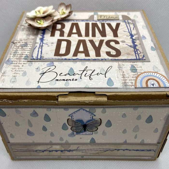 Rainy Days Recycled Box BY SHARON NETTLESHIP
