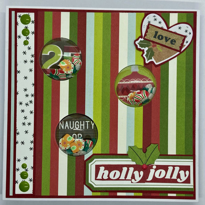 Holly Jolly Christmas Card by SHARON NETTLESHIP