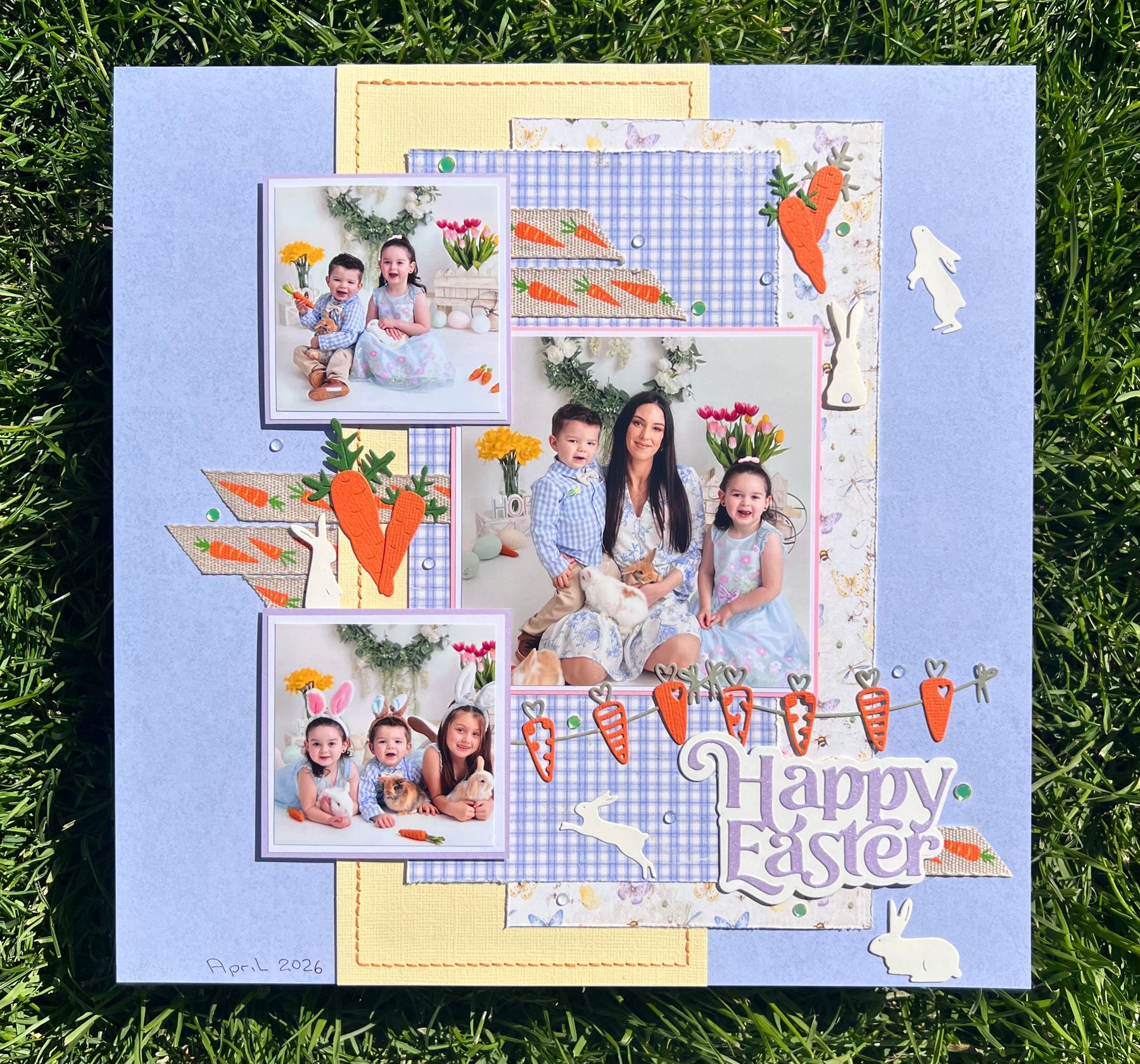 Happy Easter Layout by SUE CREASE