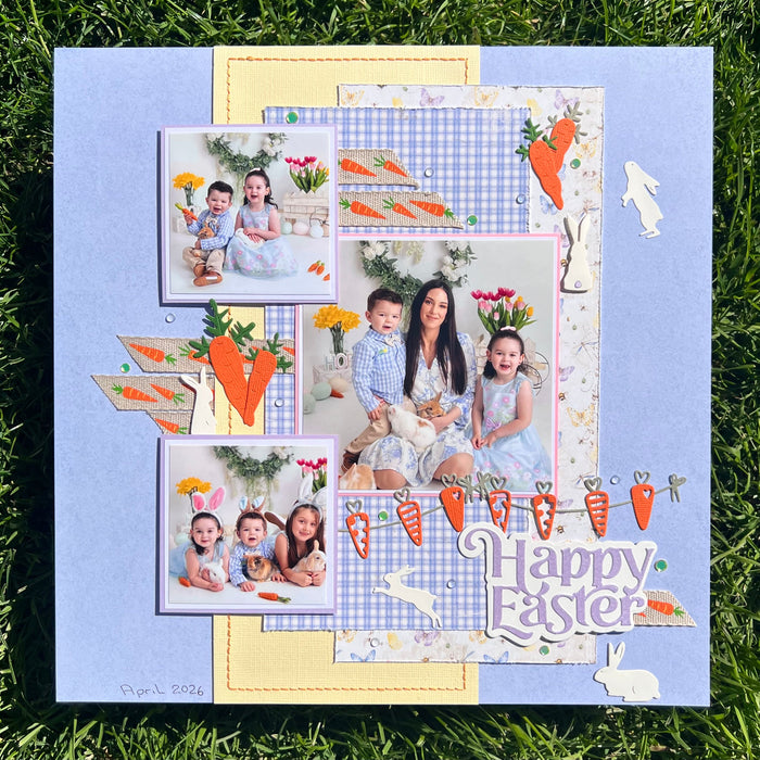 Happy Easter Layout by SUE CREASE