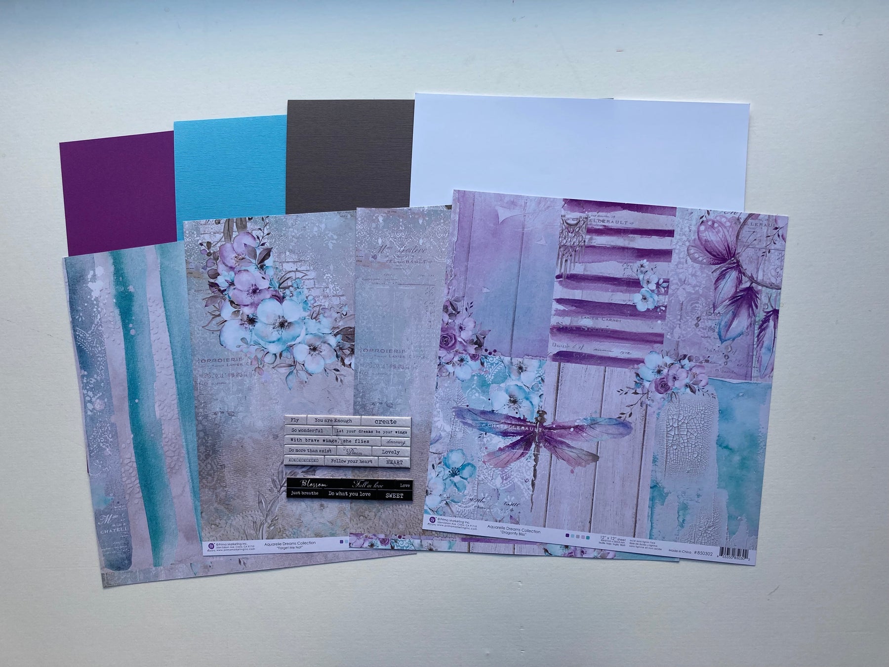 Scrapaholix February Kits - Aquarelle Dreams