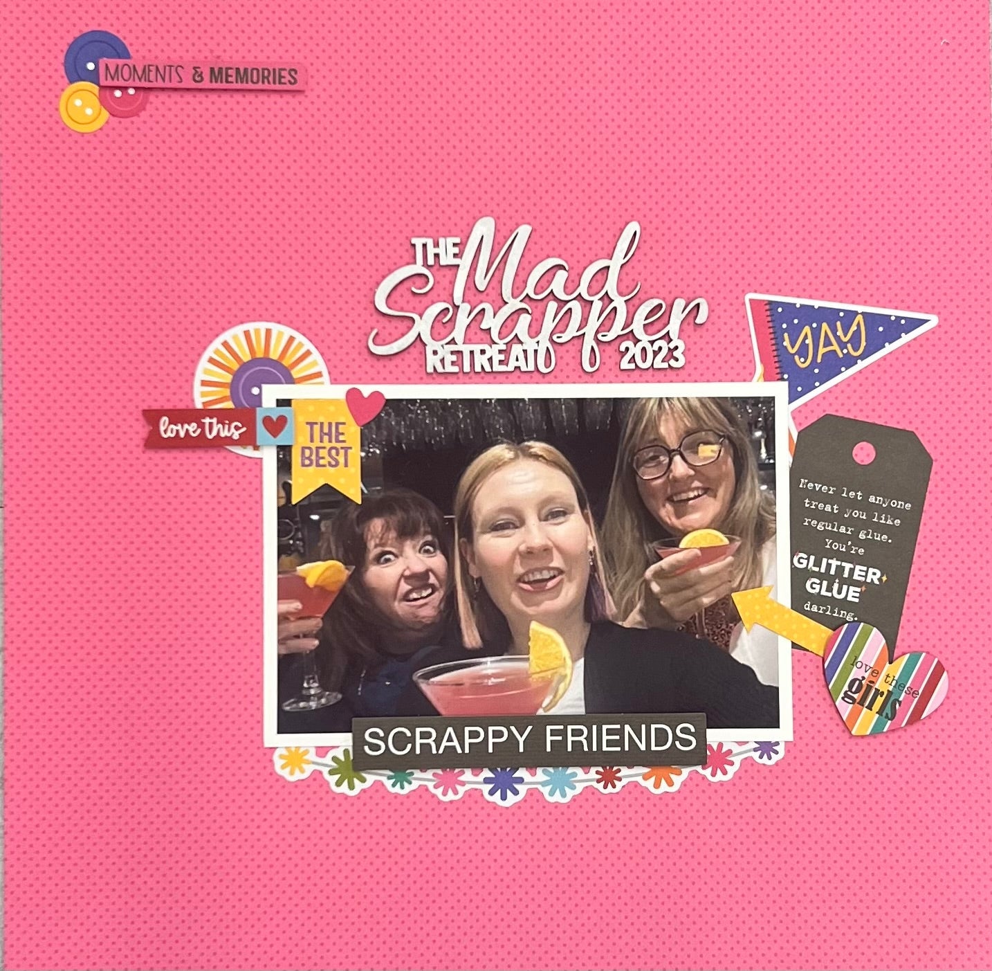 October Scrapaholix: Layout by Janine O'Rourke