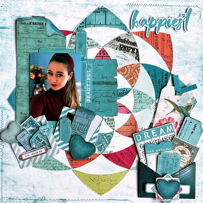 Happiest. Layout by Karen Moss