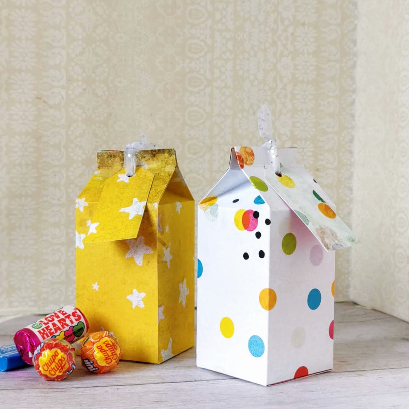 Milk Carton gift box by LORI WOODS