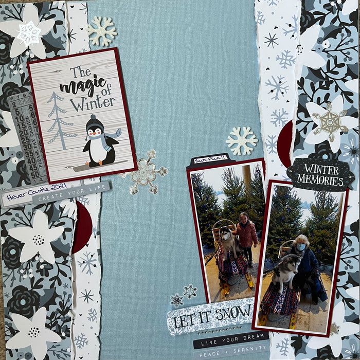 Winter Layout 1 by ELAINE KING