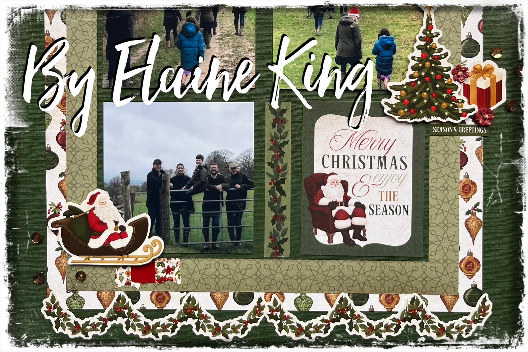 December Layout 1: By Elaine King.