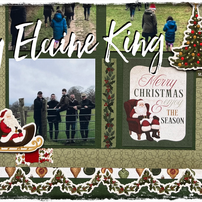 December Layout 1: By Elaine King.