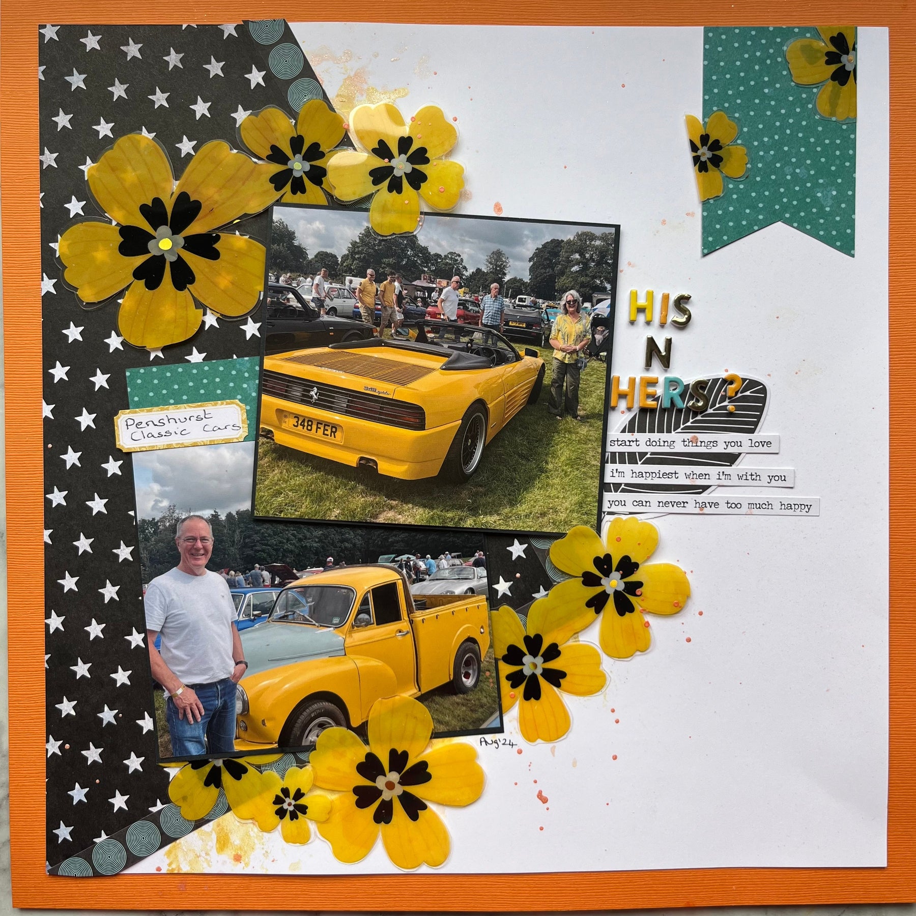 September Kit: 1st Layout by Elaine King.