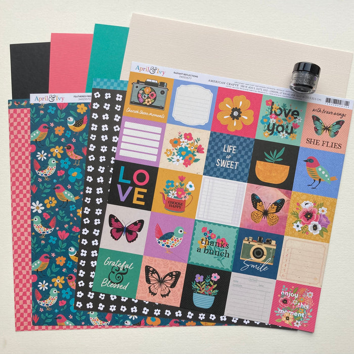 Scrapaholix February 2024 Kits - April & Ivy
