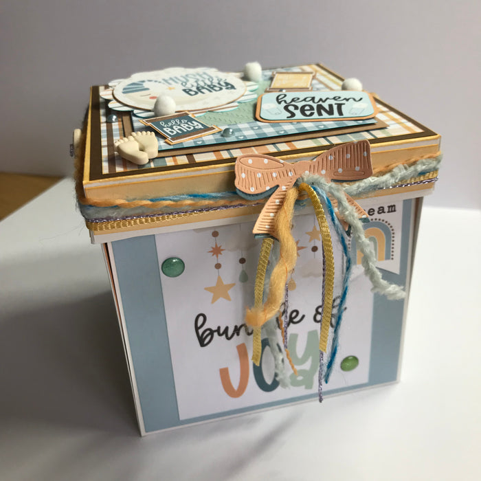 Baby Boy Exploding Box by SUE CREASE