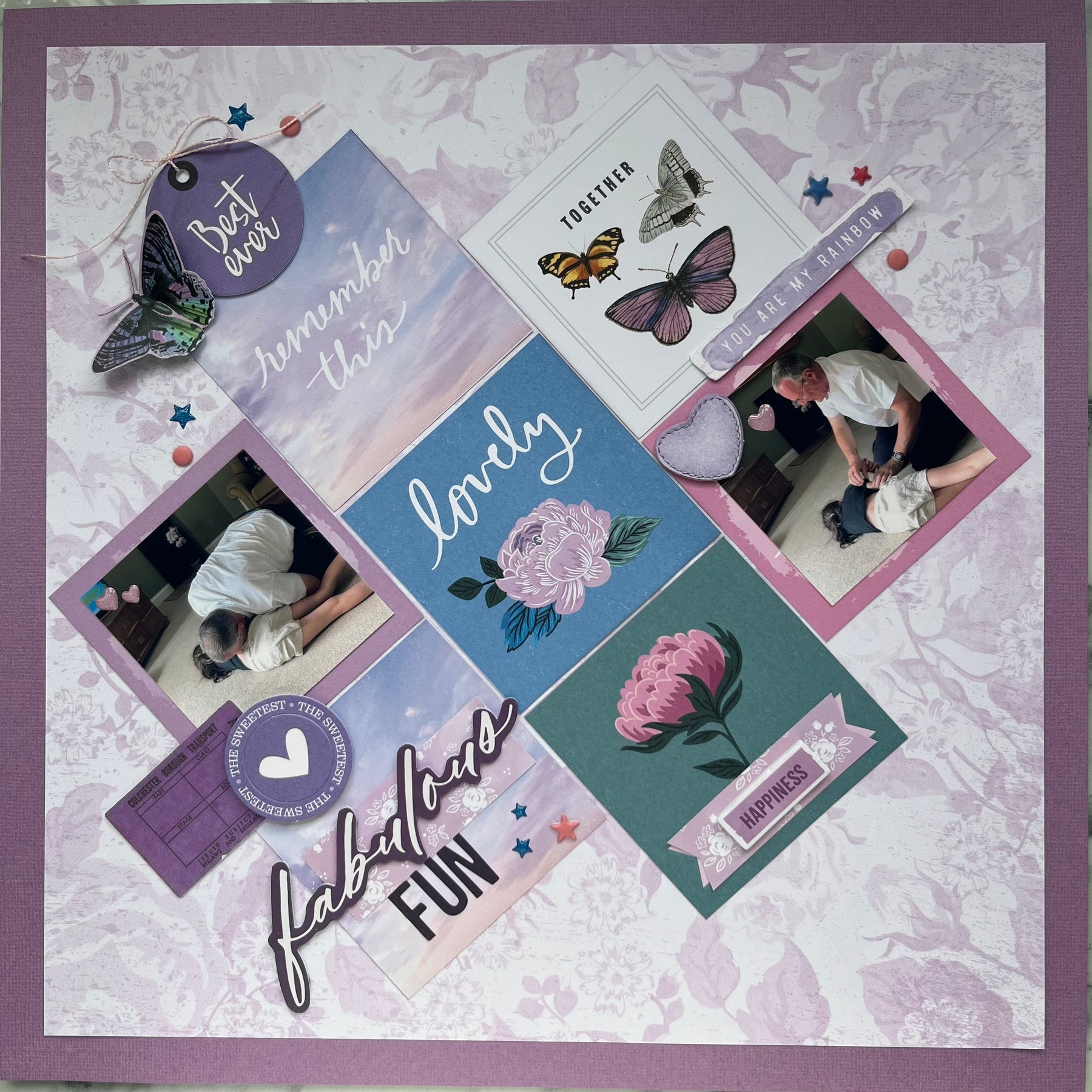 February’s kit: Layout by Elaine King