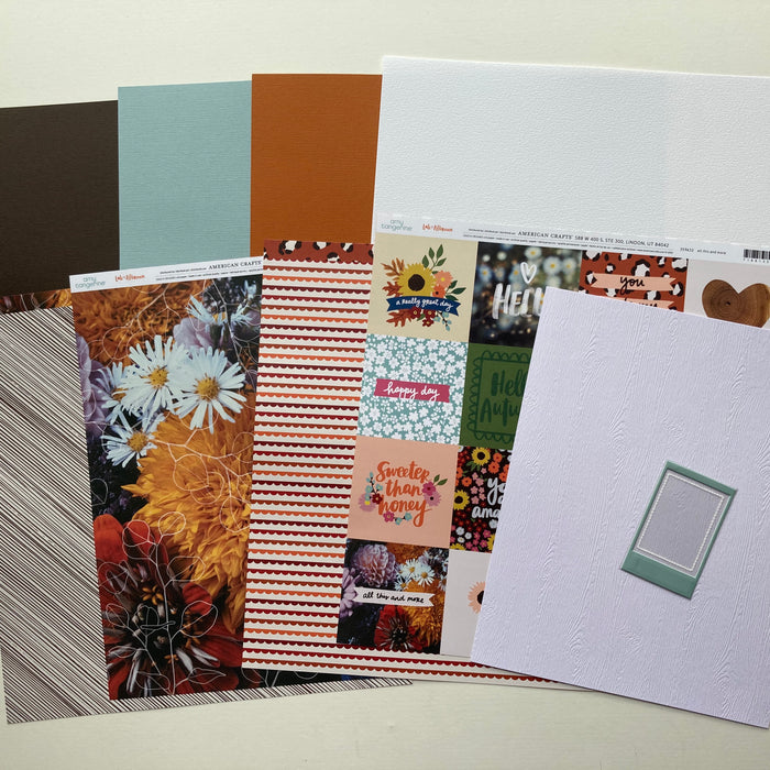 Scrapaholix October Kits - Woodgrain Cardstock