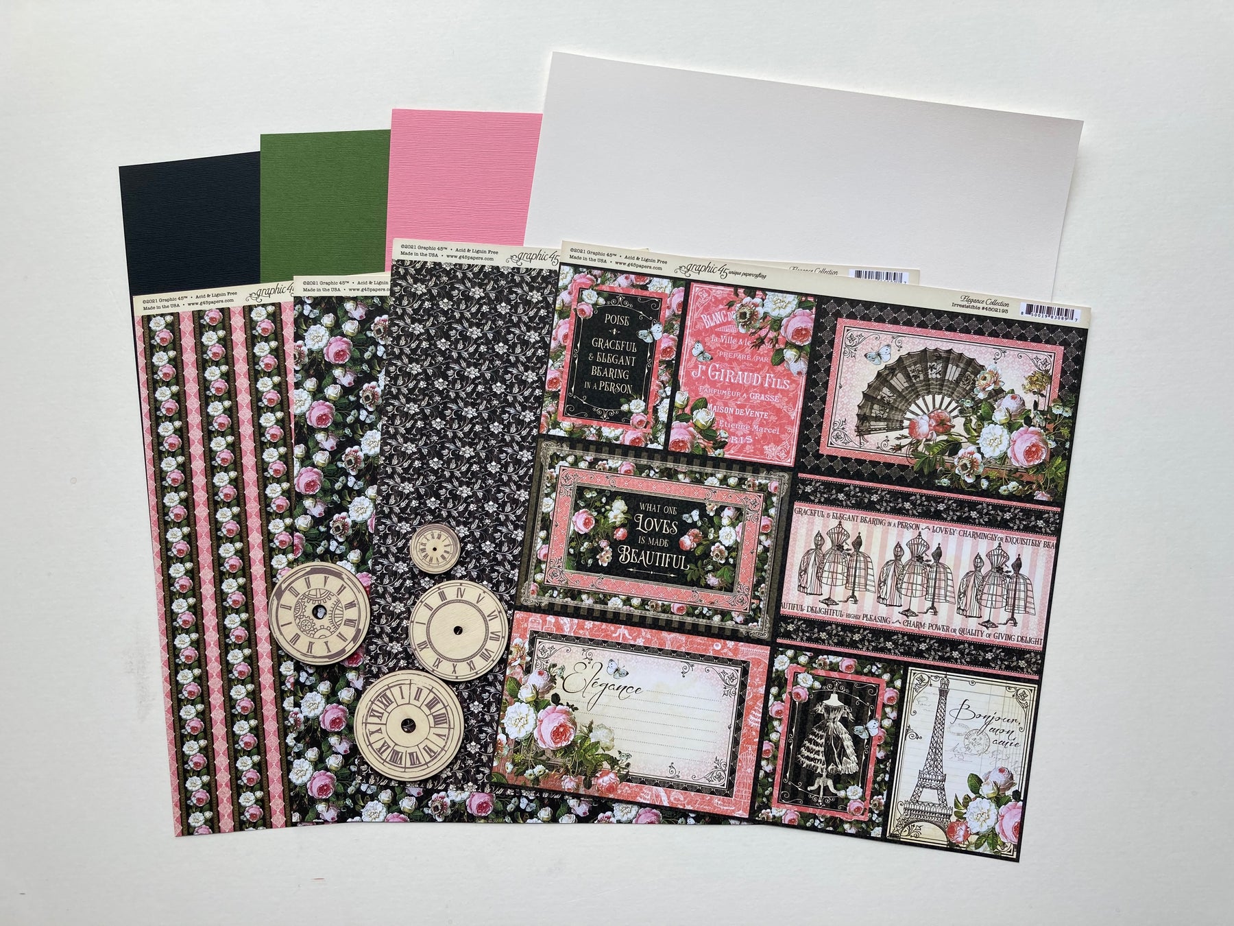 Scrapaholix October kits - Elegance