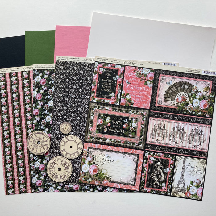 Scrapaholix October kits - Elegance