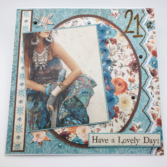 Bohemian Harmony cards by SUE CREASE