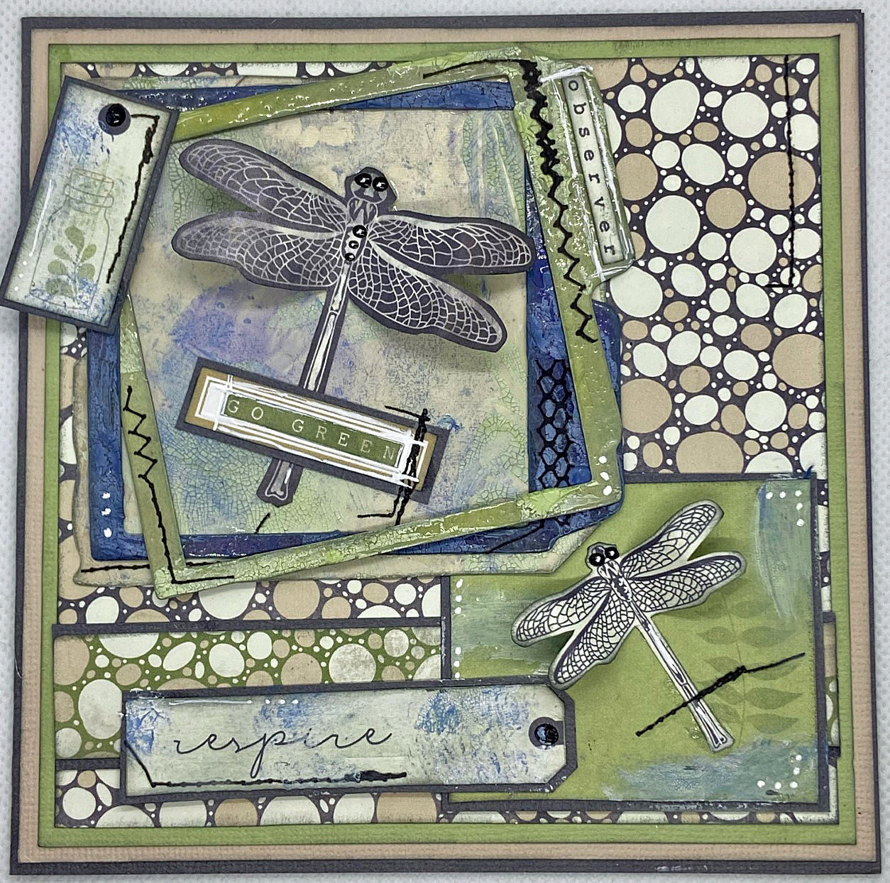 Dragonfly Card by Sharon Nettleship