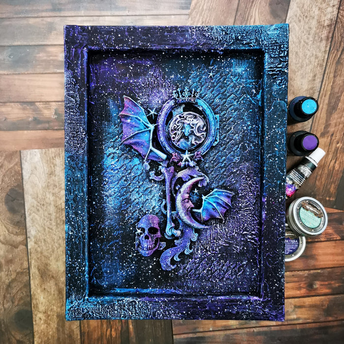 Playing with Waxes Canvas by LORI WOODS