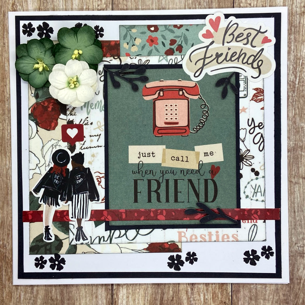 Besties card by SHARON NETTLESHIP
