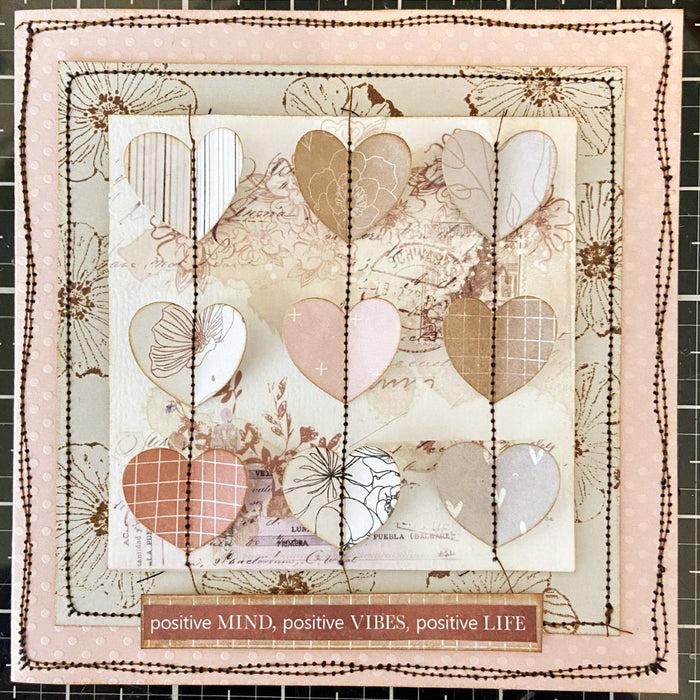 Postitive Hearts Card by SHARON NETTLESHIP