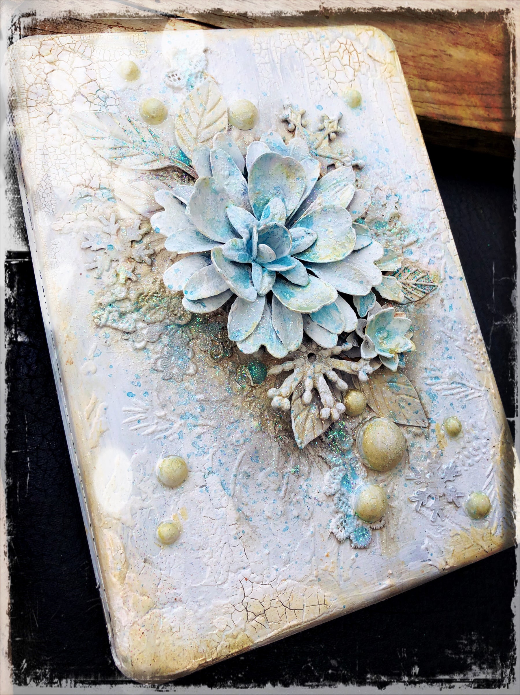 Large Altered tin by LOUISE CROSBIE