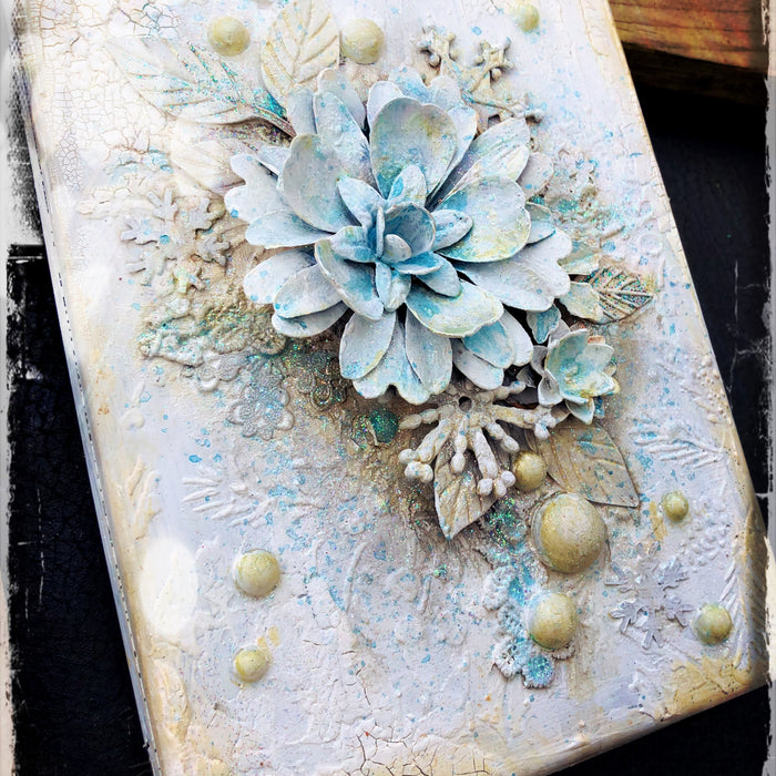 Large Altered tin by LOUISE CROSBIE