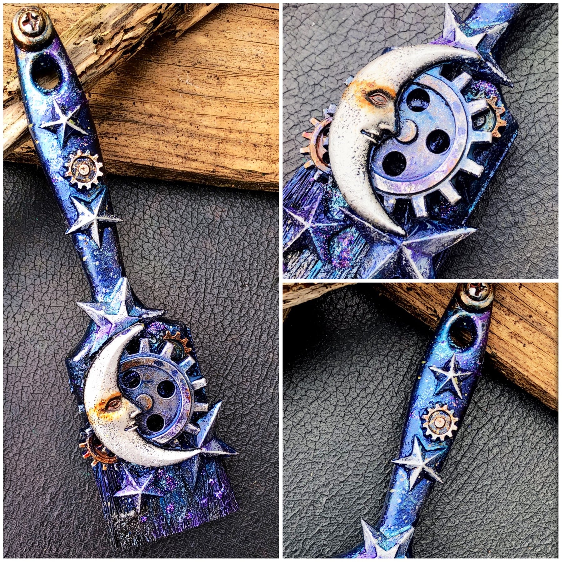 Altered paintbrush by LOUISE CROSBIE