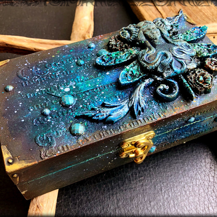 Dragonfly fairy altered box by LOUISE CROSBIE
