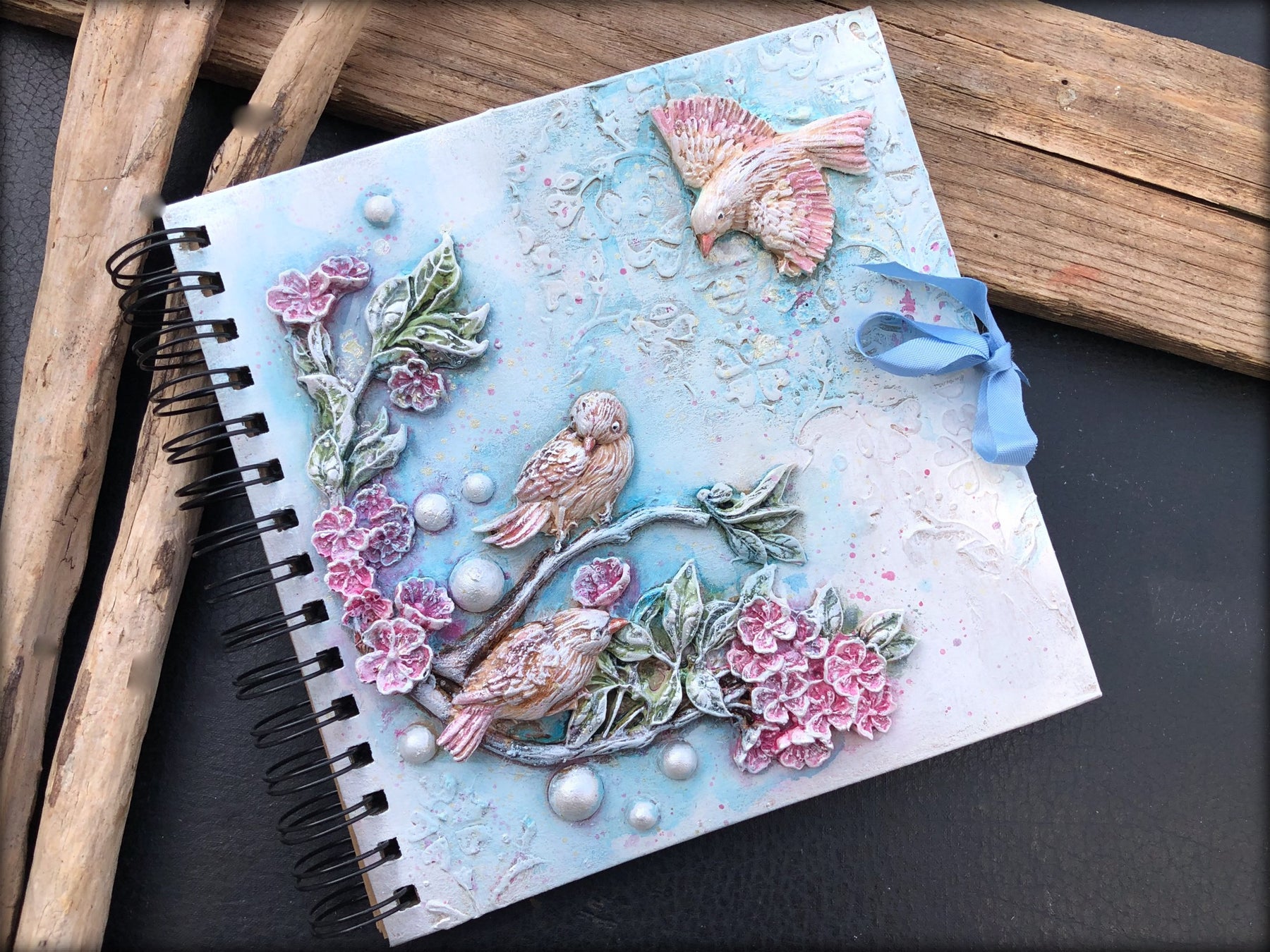 Spring blossom notebook by LOUISE CROSBIE