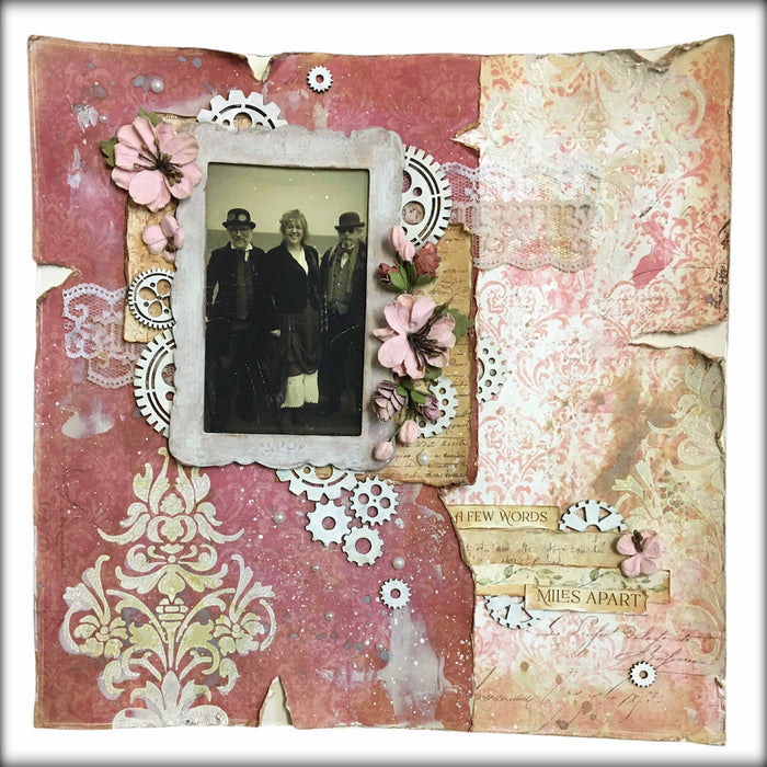 February 2021 Scrapaholix kit 1st project by  LOUISE CROSBIE
