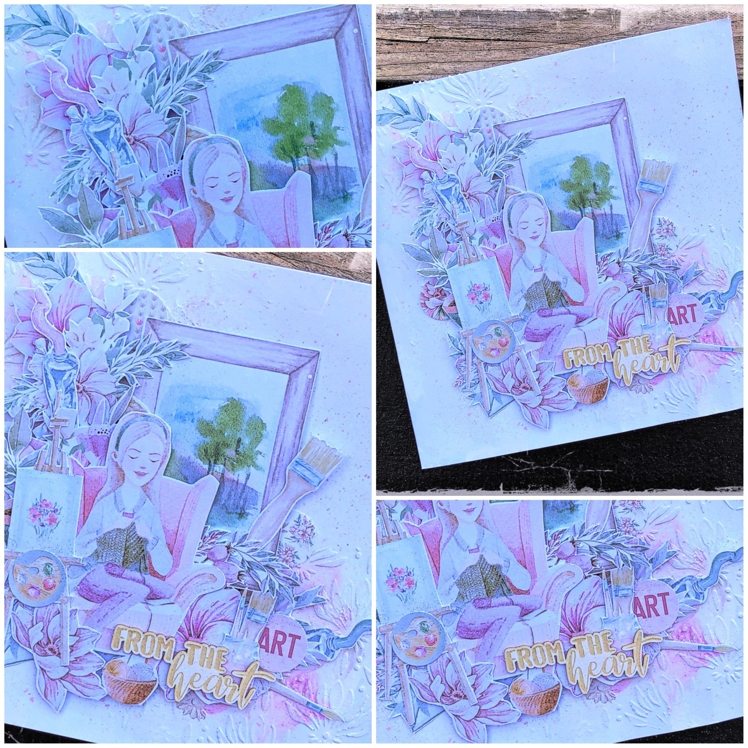 Scrapaholix card 2 by LOUISE CROSBIE