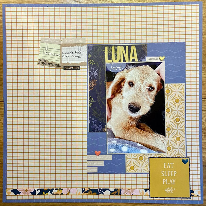 Luna single page layout by SHARON NETTLESHIP