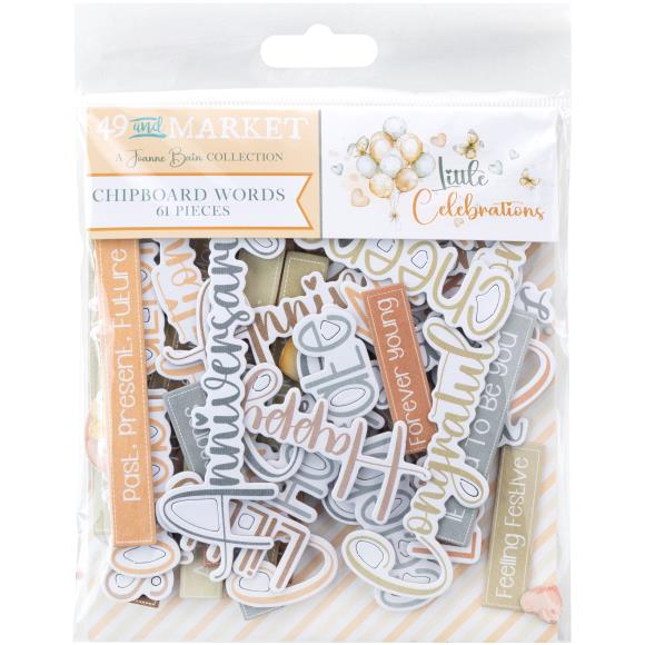 Little Celebrations Chipboard Words