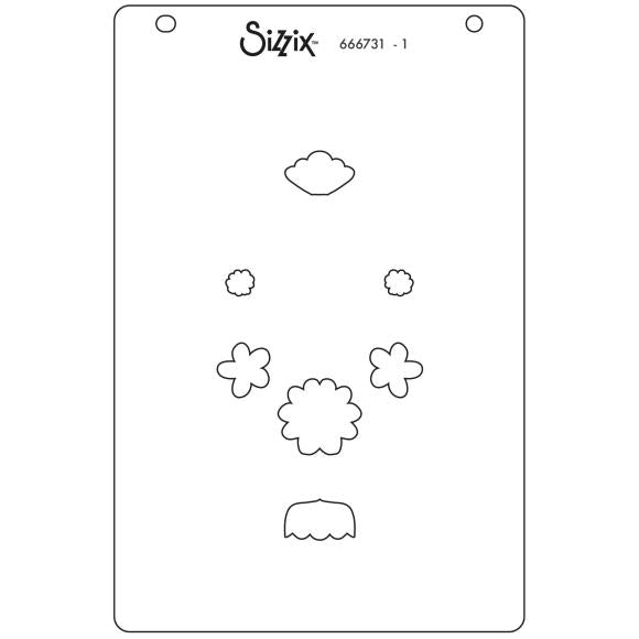 Sizzix Layered Stencils A6 - By Catherine Pooler