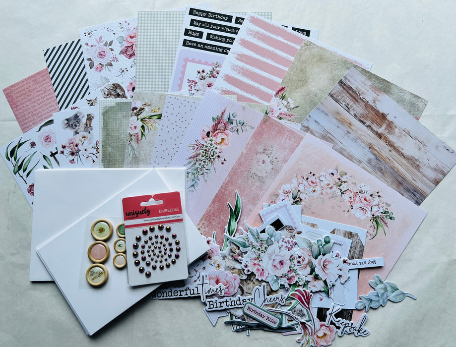 Peonies and Proteas Card Making Kit