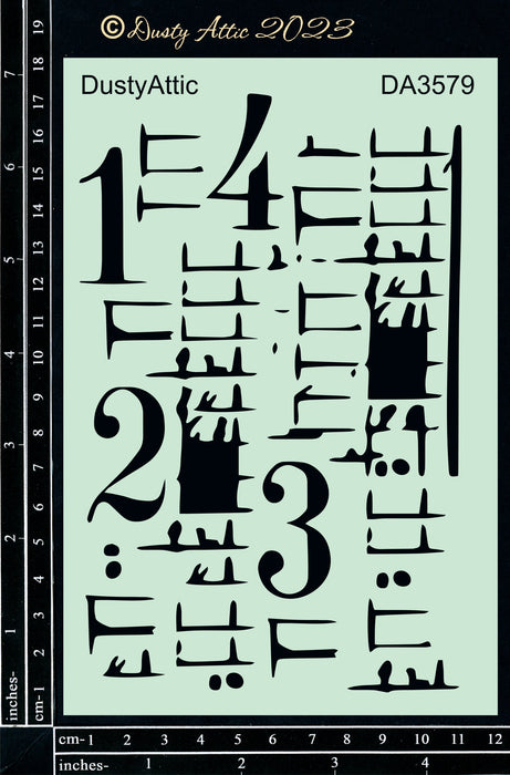 Dusty Attic Texture Stencil #3