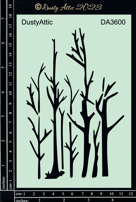 Dusty Attic Tree Stencil #2