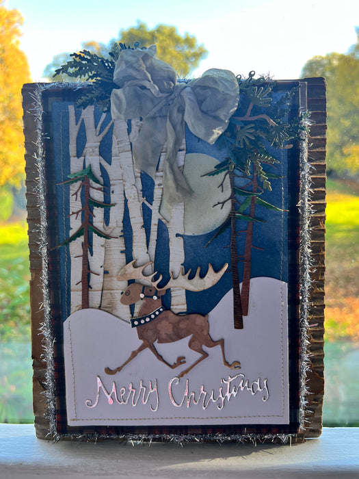 Class - Craft Club - Merry Moose Plaque