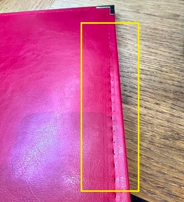 We R Classic Leather 3-Ring Binder 12"X12"- Reduced due to cosmetic issues