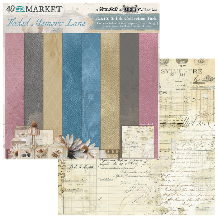 Faded Memory Lane Solids 12 x12 Collection Pack