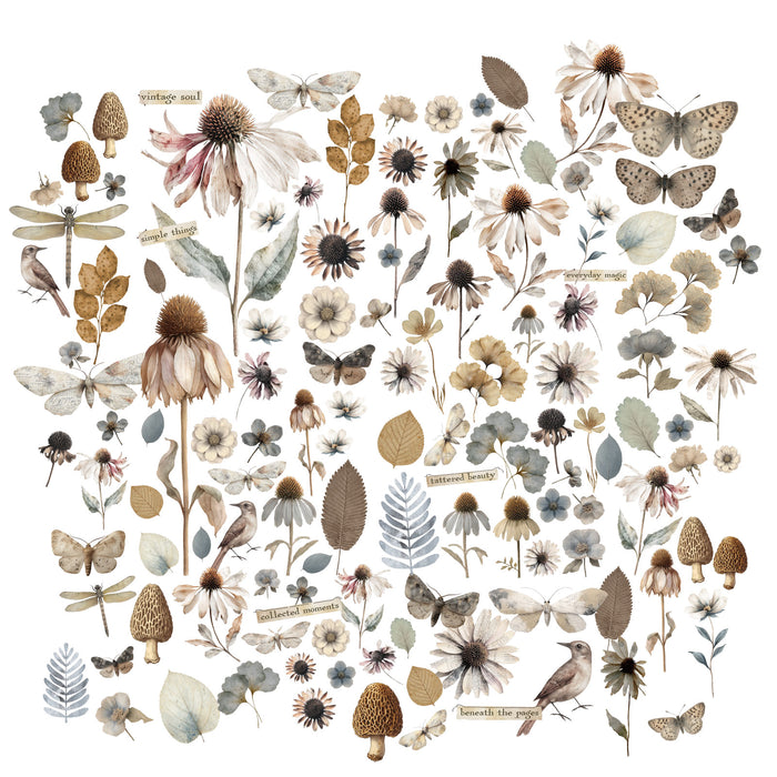 Faded Memory Lane Laser Cut Wildflowers
