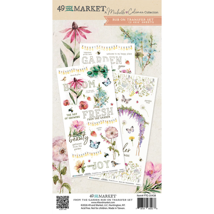 From the Garden Blendable Rub-on Transfers