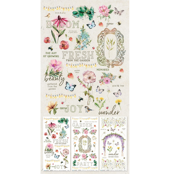 From the Garden Blendable Rub-on Transfers