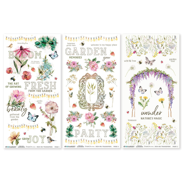 From the Garden Blendable Rub-on Transfers